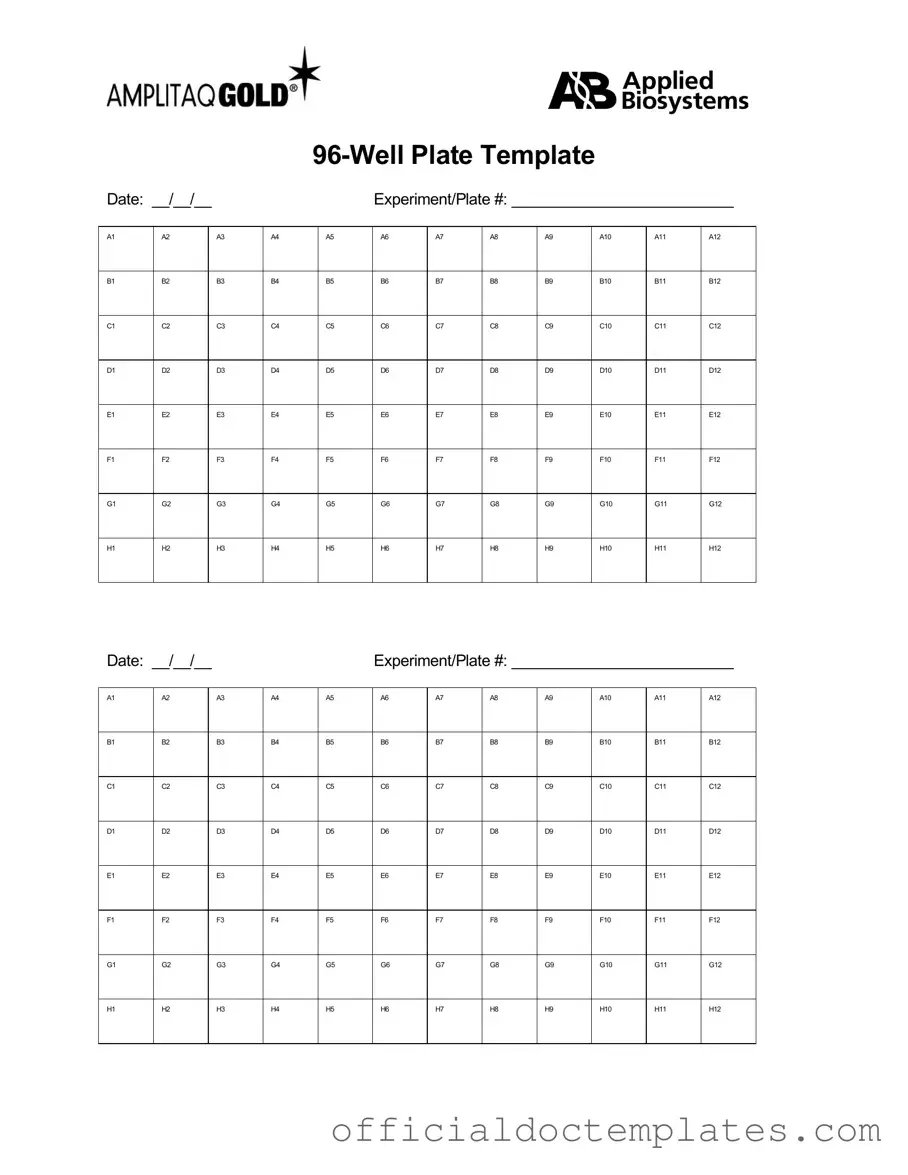 Fill Your 96 Well Template