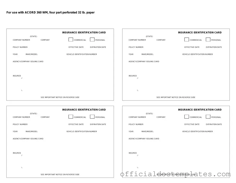 Fill Your Acord 50 WM Template