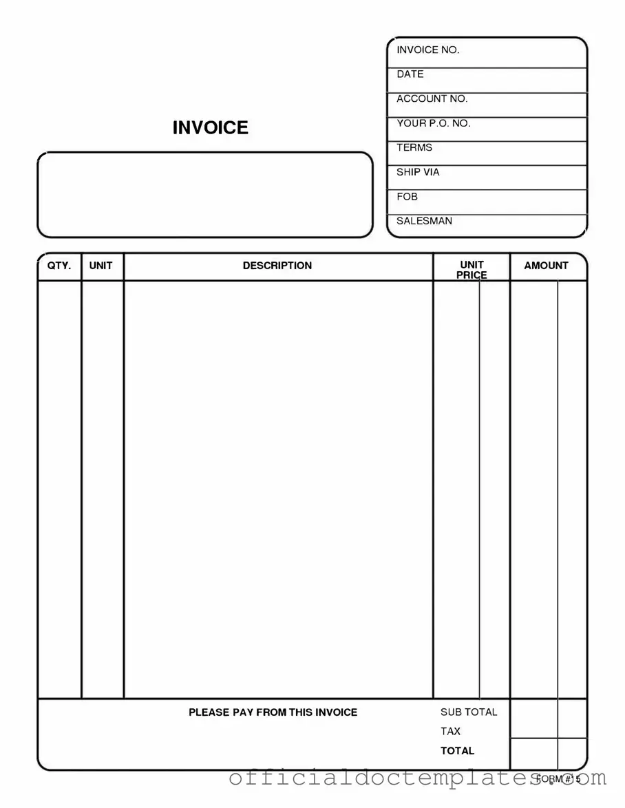 Fill Your Free And Invoice Pdf Template