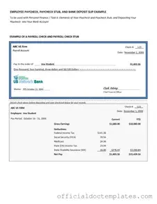 Fill Your Payroll Check Template