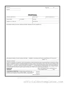 Fill Your Construction proposal form Template