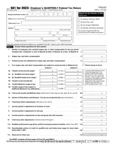 Fill Your IRS 941 Template
