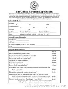 Fill Your Girlfriend Application Template