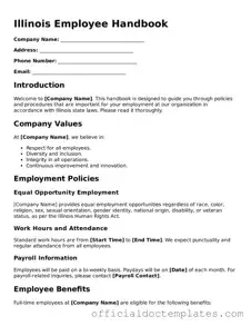 Free Employee Handbook Form for the State of Illinois