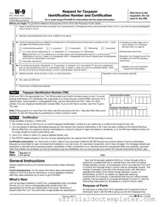 Fill Your IRS W-9 Template
