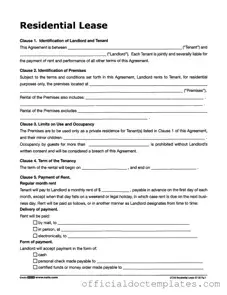Fill Your Lf310 Residential Lease Template