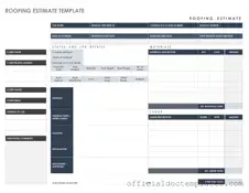 Fill Your Roofing Estimate Template