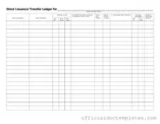 Fill Your Stock Transfer Ledger Template
