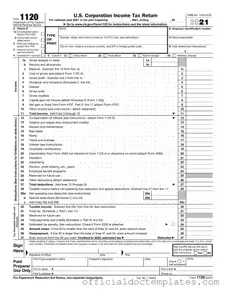 Fill Your IRS 1120 Template