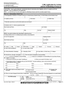 Fill Your USCIS I-589 Template